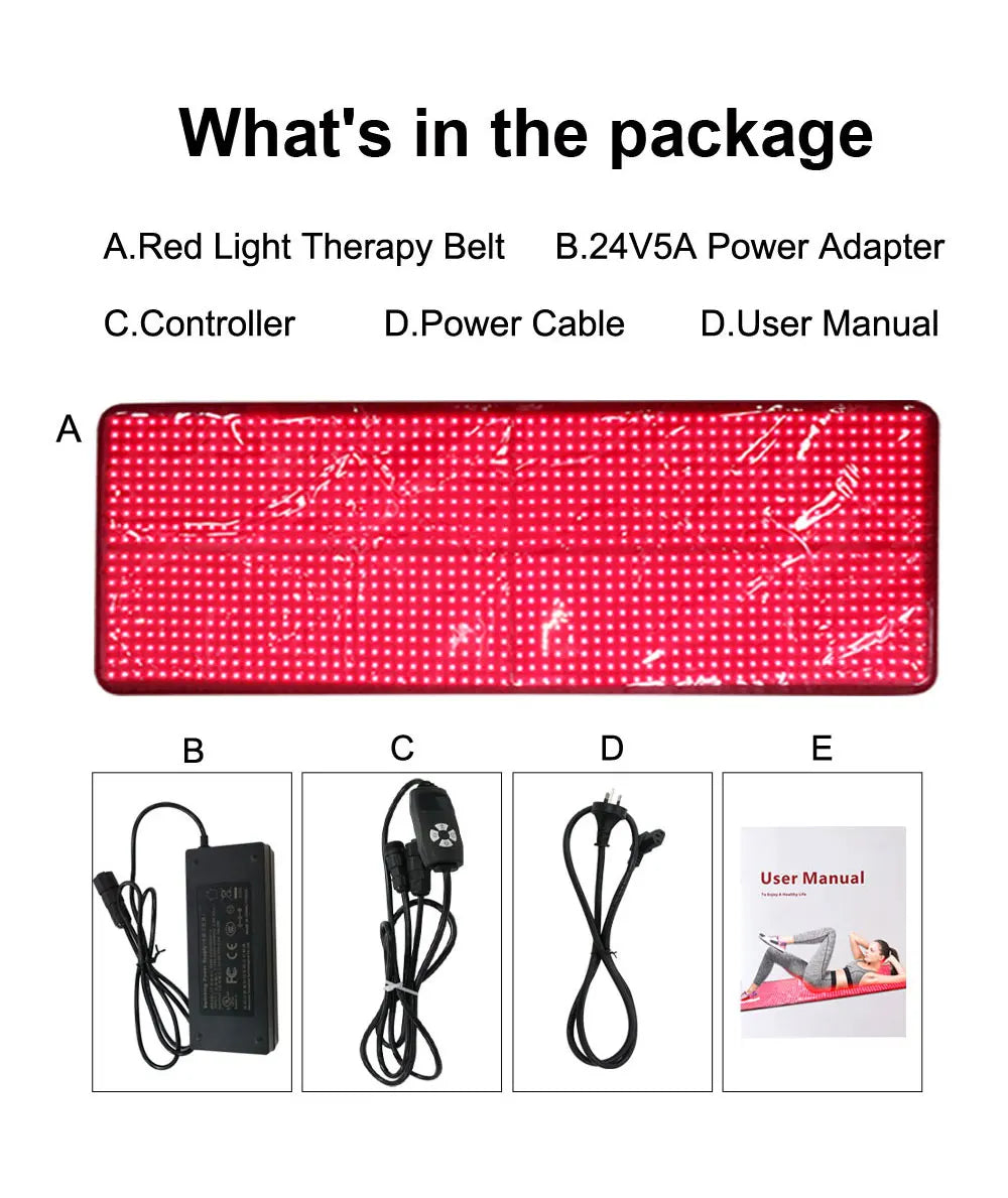 Luxury Full Body Infrared LED Light Therapy Mat Extra Large Red Light Pad 660nm 850nm.