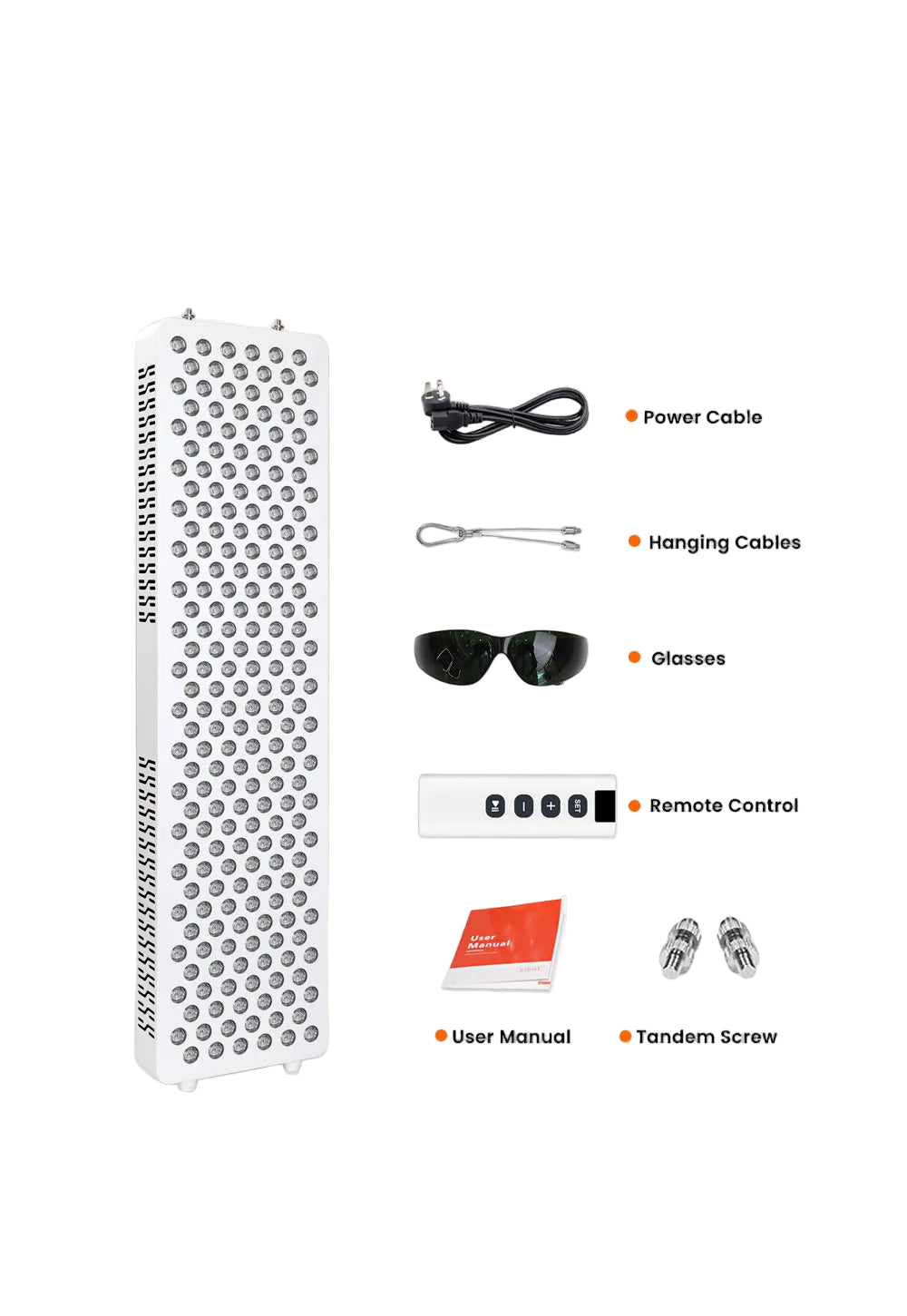 Full Body Infrared and Red Light Therapy Panel with Stand Professional LED Lamp.