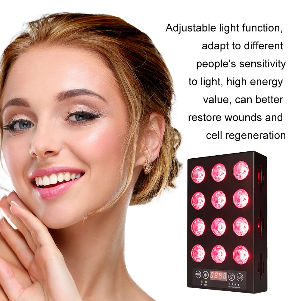 Portable Type-C Rechargeable 660nm & 850nm Red Infrared LED Light Therapy Device