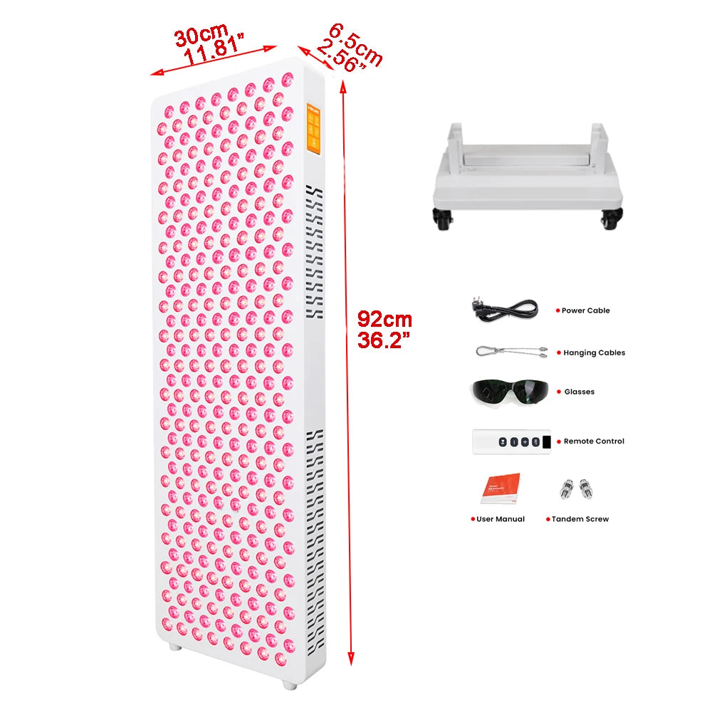 8-Spectrum 1400W Red Light Therapy Panel with APP Touchscreen Control & Full Body Stand