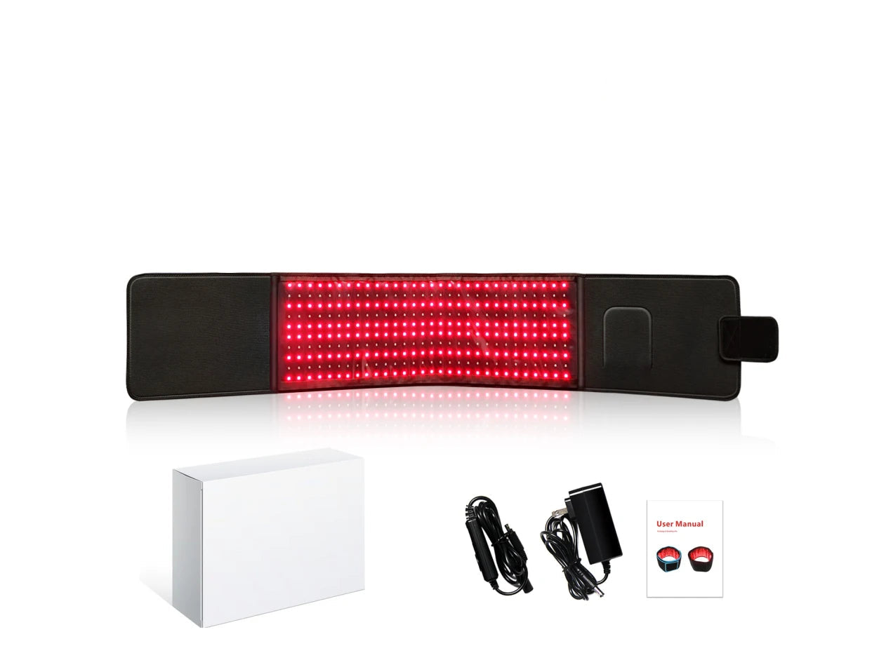 Wearable Red Light Therapy Belt : Muscle Relief & Inflammation : 660nm-850nm