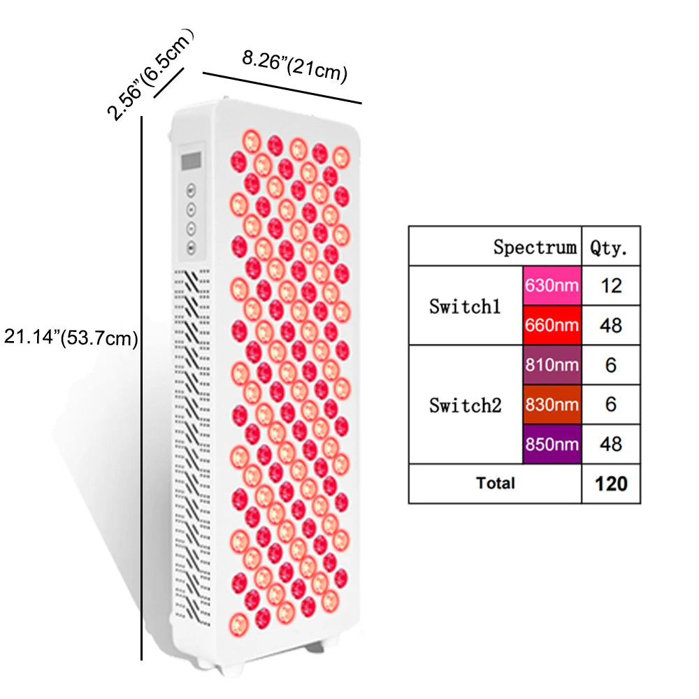 720W & 1440W Full Body LED Infrared Red Light Therapy Panel with Stand.
