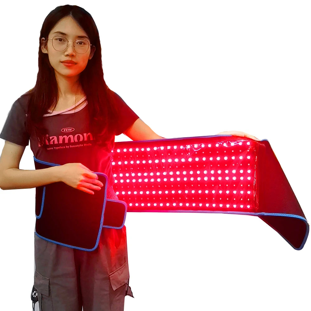 Infrared LED Therapy Mat Red Light Belt for Legs, Back and Abdominal Treatment.