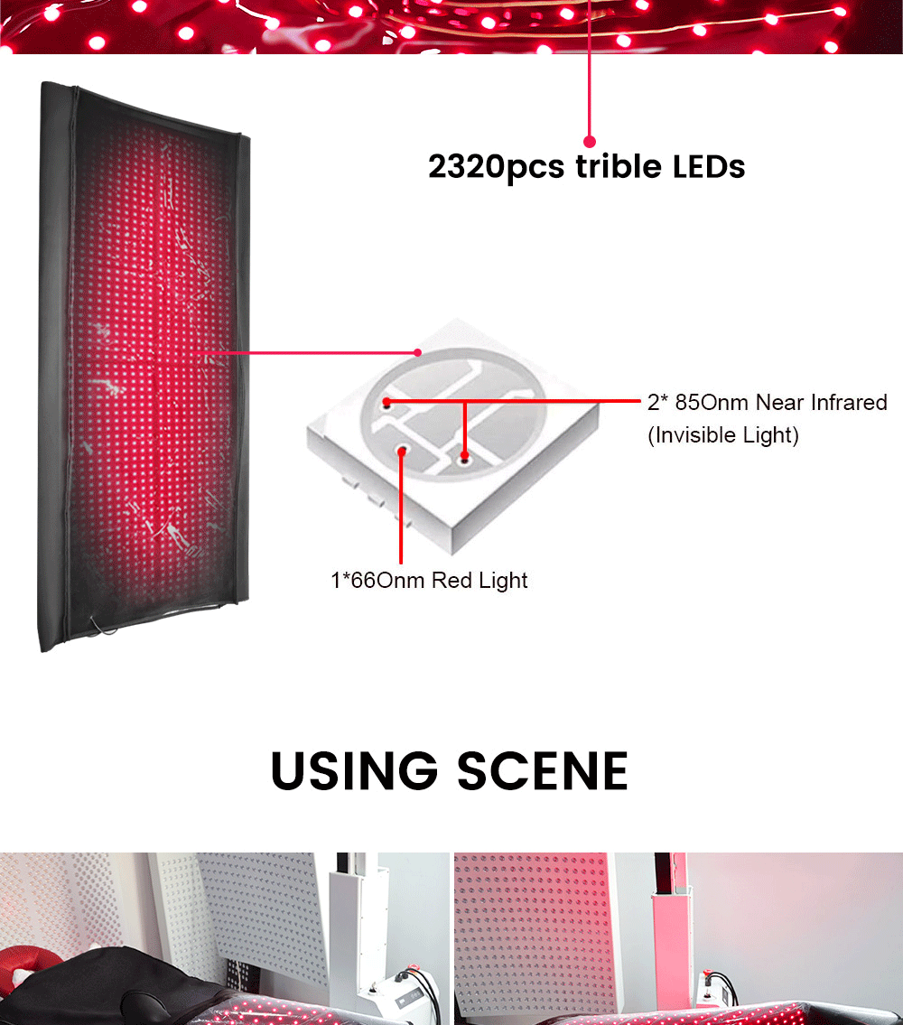Infrared Red Light Therapy Sauna Blanket 660 nm 850 nm Full Body Sleeping Bag