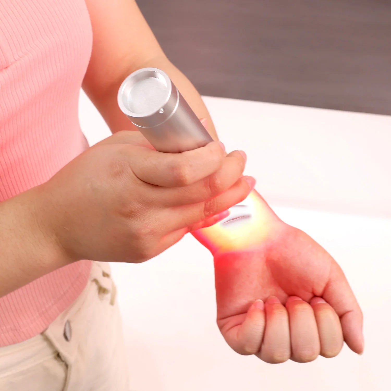 Portable Rechargeable Red Infrared Light Therapy Torch 630nm up to 900nm