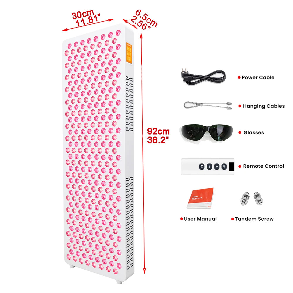 8-Spectrum 1400W Red Light Therapy Panel with APP Touchscreen Control & Full Body Stand
