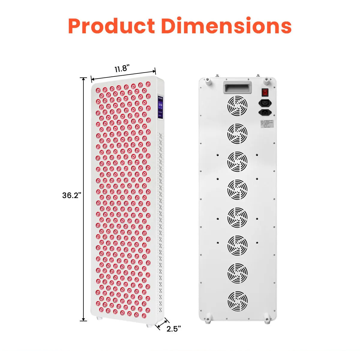 Touch Screen Red Light Therapy Panel, Full Body LED Treatment with Multiple Wavelengths.